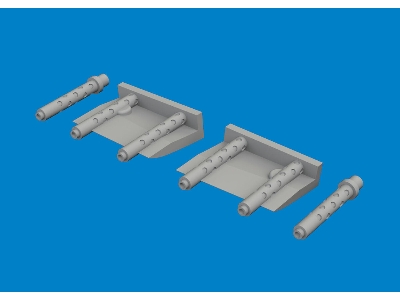 F4F-4 gun barrels PRINT 1/48 - ACADEMY - zdjęcie 1