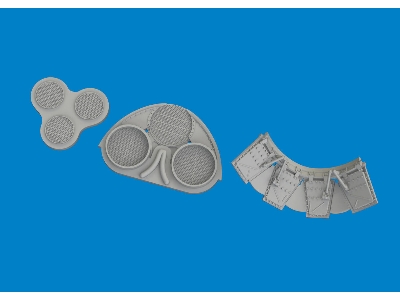 P-40E radiators upgrade set PRINT 1/48 - EDUARD - zdjęcie 1