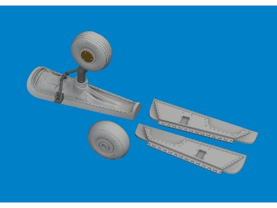 P-40E tail wheel bay PRINT 1/48 - EDUARD - zdjęcie 1