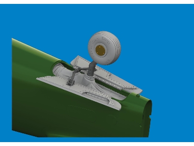 P-40E tail wheel bay PRINT 1/48 - EDUARD - zdjęcie 2