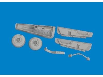 P-40E tail wheel bay PRINT 1/48 - EDUARD - zdjęcie 3