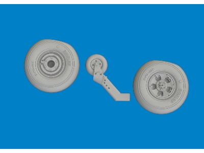 Spitfire Mk. V wheels 1/72 - TAMIYA - zdjęcie 3