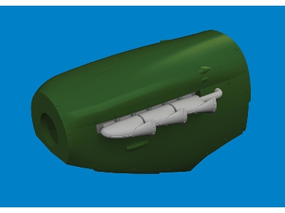 Spitfire Mk. V three-stacks exhaust fishtail PRINT 1/72 - TAMIYA - zdjęcie 2