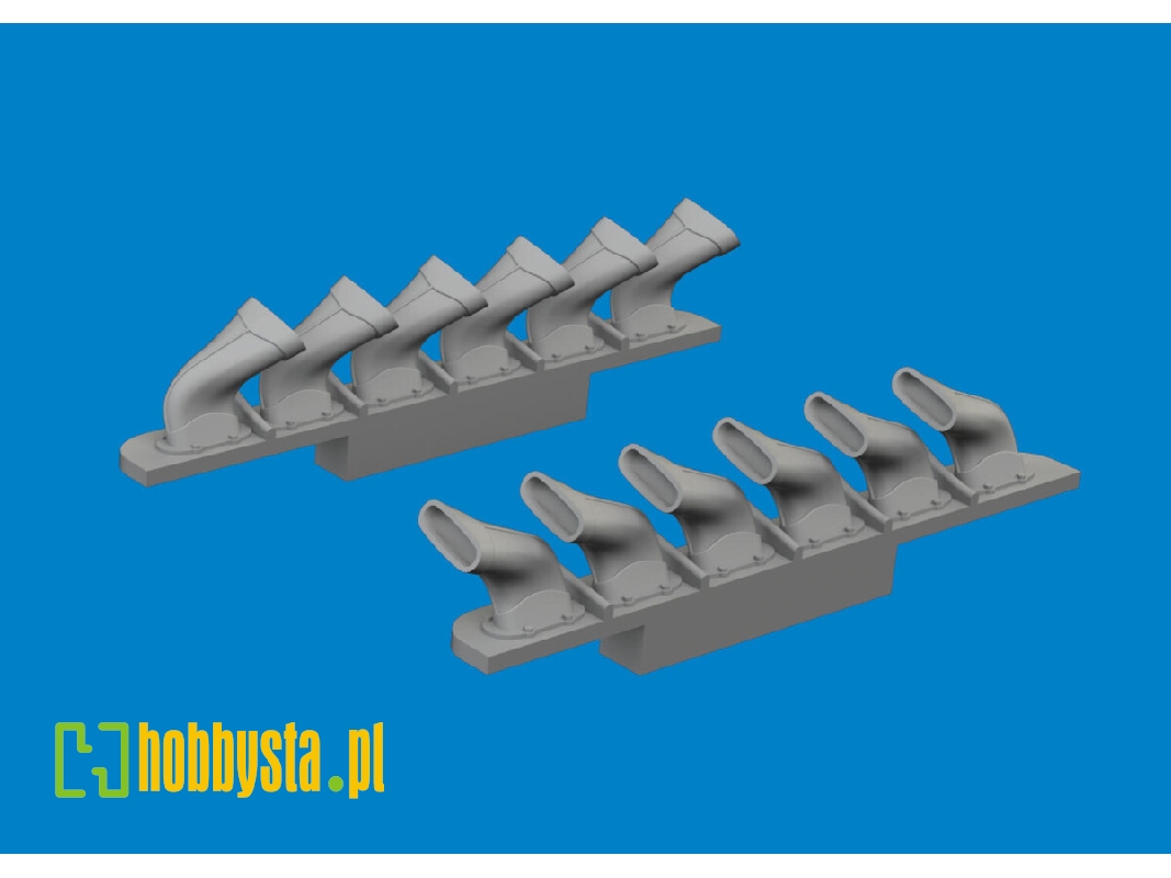 Spitfire Mk. V six-stacks exhaust fishtail PRINT 1/72 - TAMIYA - zdjęcie 1 Spitfire Mk. V six-stacks exhaust fishtail PRINT 1/72 - TAMIYA - zdjęcie 1