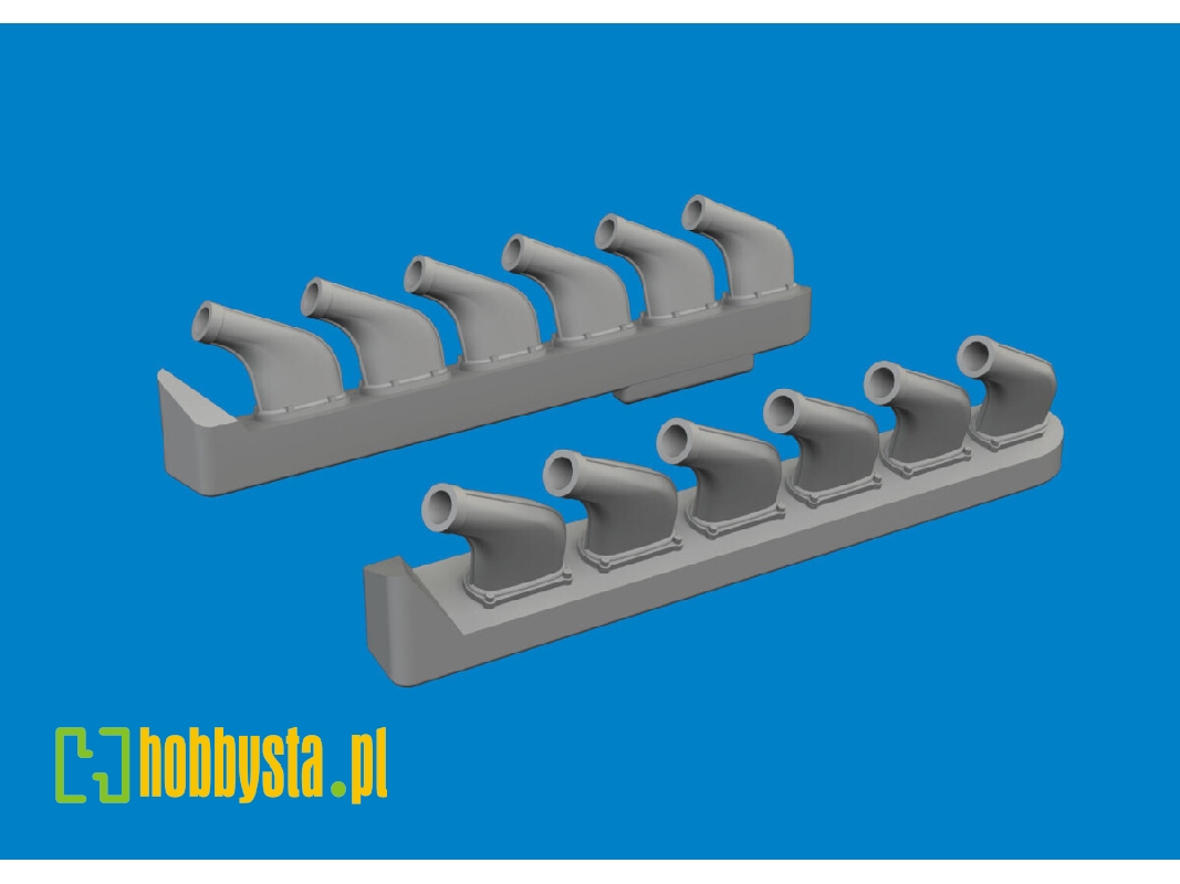 P-51 exhaust stacks PRINT 1/72 - TAMIYA - zdjęcie 1 P-51 exhaust stacks PRINT 1/72 - TAMIYA - zdjęcie 1