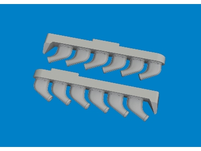 P-51 exhaust stacks PRINT 1/72 - TAMIYA - zdjęcie 3