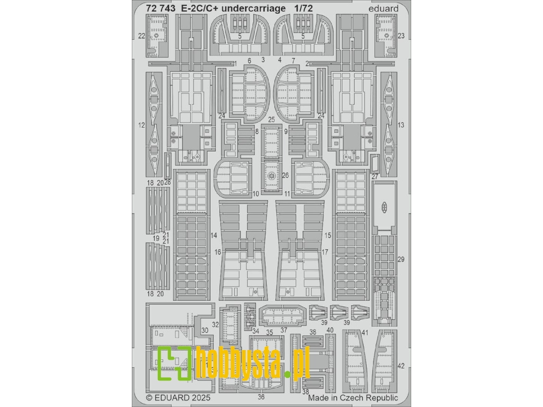 E-2C/ C+ undercarriage 1/72 - HELLER - zdjęcie 1 E-2C/ C+ undercarriage 1/72 - HELLER - zdjęcie 1