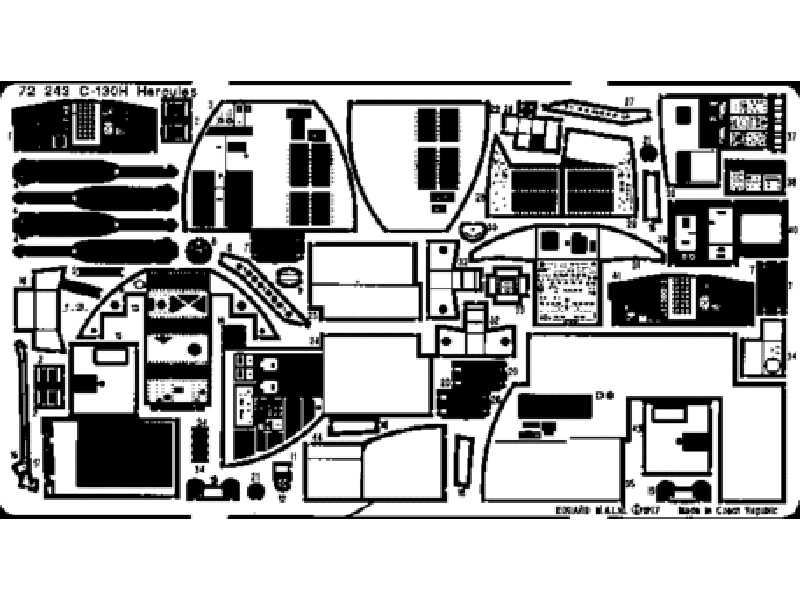 C-130H interior 1/72 - Amt/Ertl - blaszki - zdjęcie 1 C-130H interior 1/72 - Amt/Ertl - blaszki - zdjęcie 1