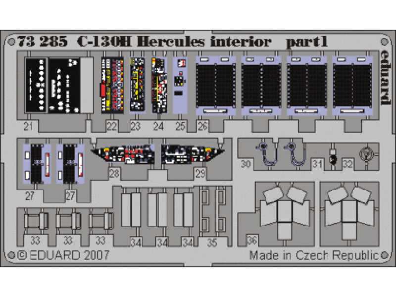  C-130H interior 1/72 - Italeri - blaszki - zdjęcie 1