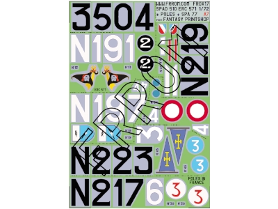 Spad 510 Alternate, Erc 571, Poles In France, Spa 77, Etc (A7) - zdjęcie 1