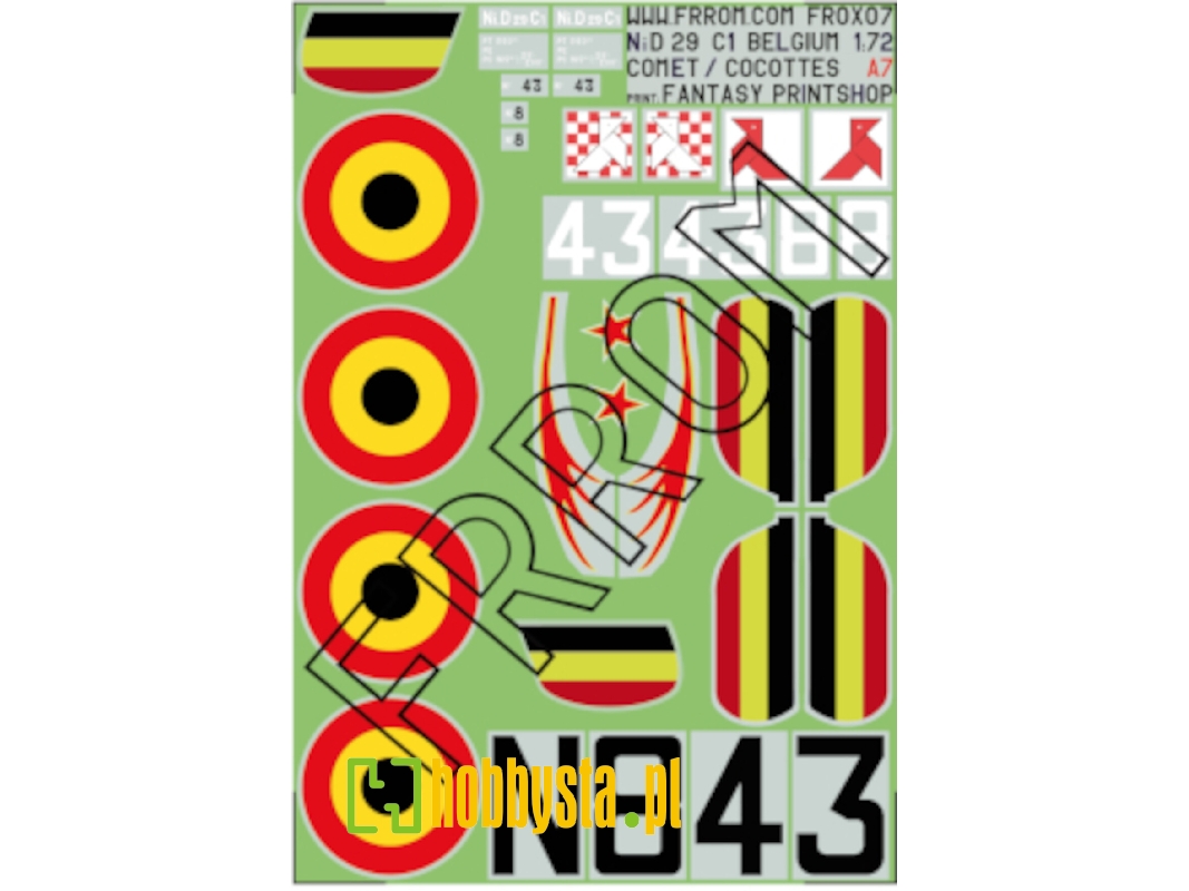 Nieuport 29 Belgium (A7) - zdjęcie 1 Nieuport 29 Belgium (A7) - zdjęcie 1
