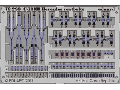  C-130H seatbelts 1/72 - Italeri - blaszki - zdjęcie 1