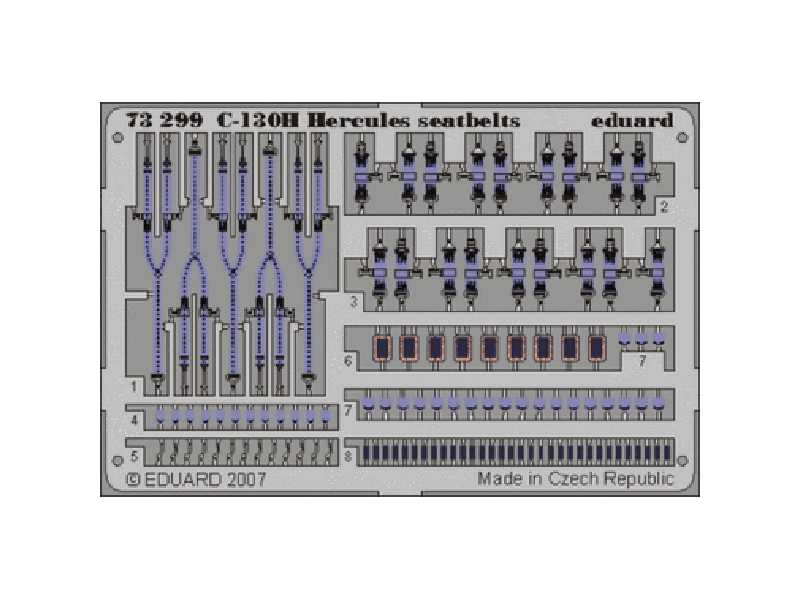  C-130H seatbelts 1/72 - Italeri - blaszki - zdjęcie 1