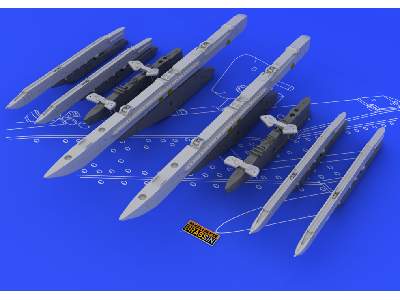  Su-25K wing pylons 1/48 - żywica i blaszki - zdjęcie 3