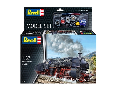 Express Locomotive (Schnellzuglokomotive) Br 18 505 & Tender 2'3't 38 - Model Set - zdjęcie 3