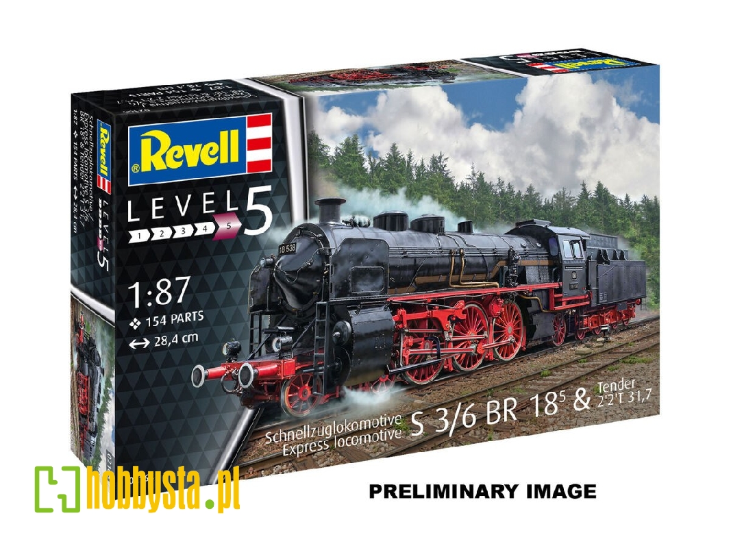 Express Locomotive S 3/6 Br 18⁵ & Tender 2'2't 31,7 - Model Set - zdjęcie 1 Express Locomotive S 3/6 Br 18⁵ & Tender 2'2't 31,7 - Model Set - zdjęcie 1