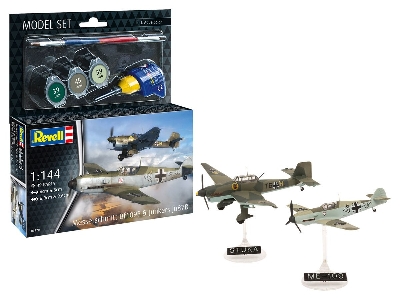 Messerschmitt Bf109e & Junkers Ju87b - Model Set - zdjęcie 1