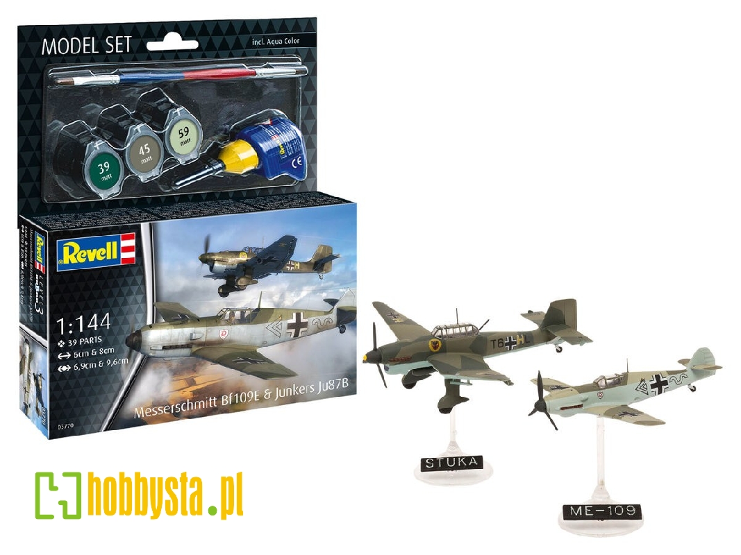 Messerschmitt Bf109e & Junkers Ju87b - Model Set - zdjęcie 1