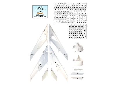 Mig-19 - Mask For Panels (For Trumpeter / Eduard Kits) - zdjęcie 1