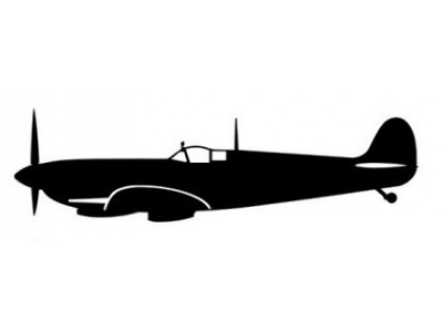 Sticker Spitfire Mk.Ix (15cm Black) - zdjęcie 1