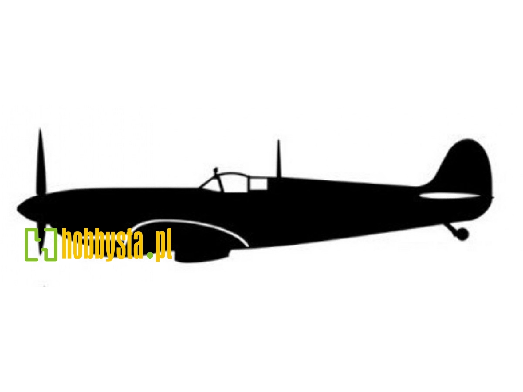 Sticker Spitfire Mk.Ix (15cm Black) - zdjęcie 1 Sticker Spitfire Mk.Ix (15cm Black) - zdjęcie 1