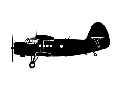 Sticker An-2 (18cm White) - zdjęcie 1