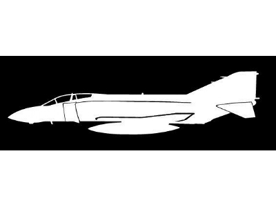 Sticker F-4 Phantom (15cm White) - zdjęcie 1