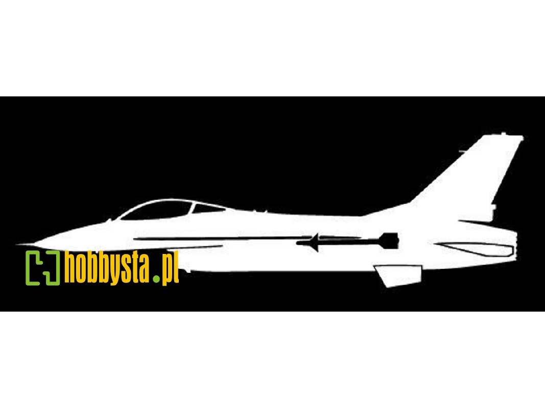 Sticker F-16 (15cm White) - zdjęcie 1 Sticker F-16 (15cm White) - zdjęcie 1