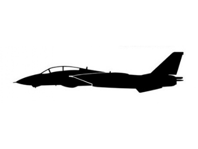 Sticker F-14 Tomcat (15cm Black) - zdjęcie 1
