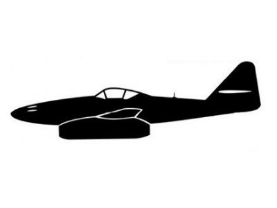 Sticker Me-262 (15cm Black) - zdjęcie 1