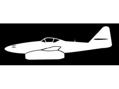 Sticker Me-262 (15cm White) - zdjęcie 1