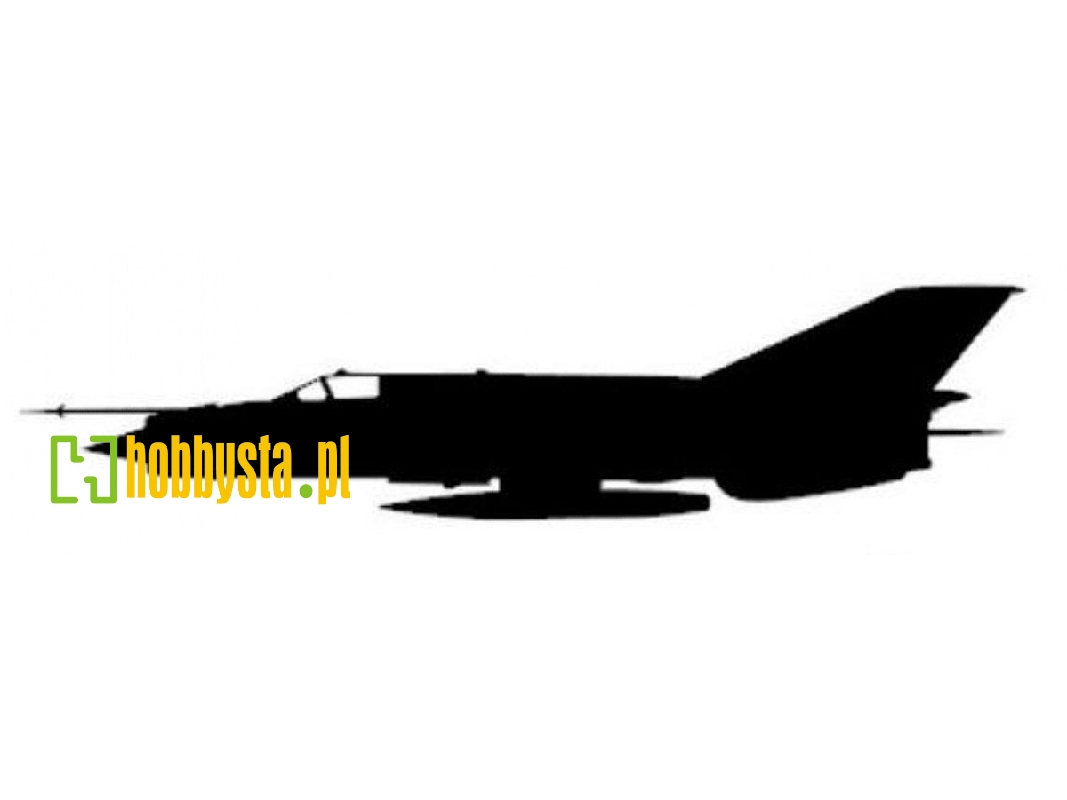 Sticker Mig-21 Mf (15cm Black) - zdjęcie 1 Sticker Mig-21 Mf (15cm Black) - zdjęcie 1