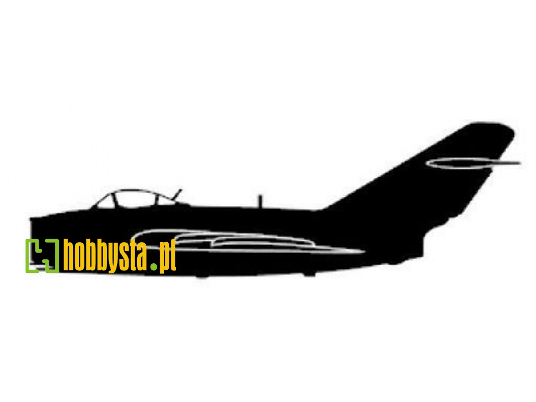 Sticker Mig-15 Bis (15cm Black) - zdjęcie 1 Sticker Mig-15 Bis (15cm Black) - zdjęcie 1
