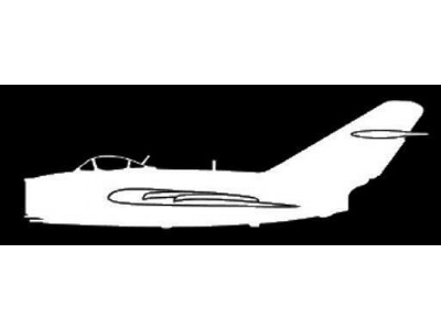 Sticker Mig-15 Bis (15cm White) - zdjęcie 1