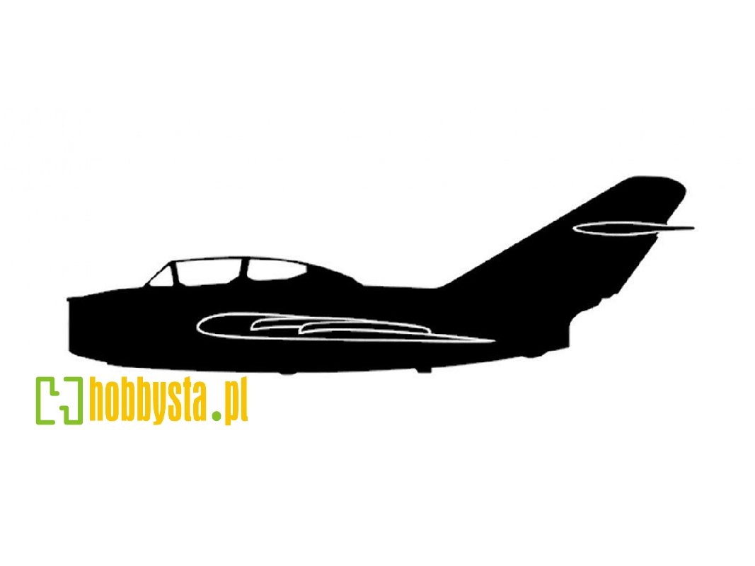 Sticker Mig-15 Uti (15cm Black) - zdjęcie 1 Sticker Mig-15 Uti (15cm Black) - zdjęcie 1