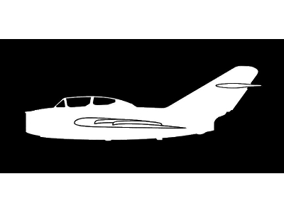 Sticker Mig-15 Uti (15cm White) - zdjęcie 1
