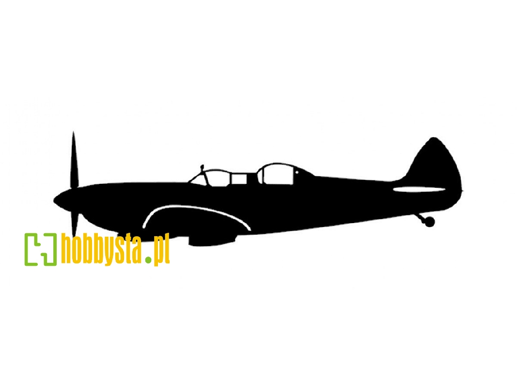 Sticker Spitfire Double Seater (15cm Black) - zdjęcie 1 Sticker Spitfire Double Seater (15cm Black) - zdjęcie 1