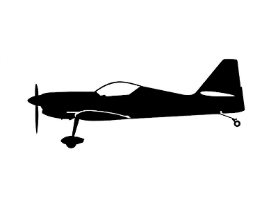 Sticker Zlin Z-50 (15cm Black) - zdjęcie 1