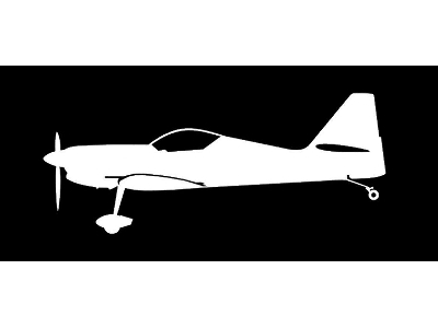 Sticker Zlin Z-50 (15cm White) - zdjęcie 1