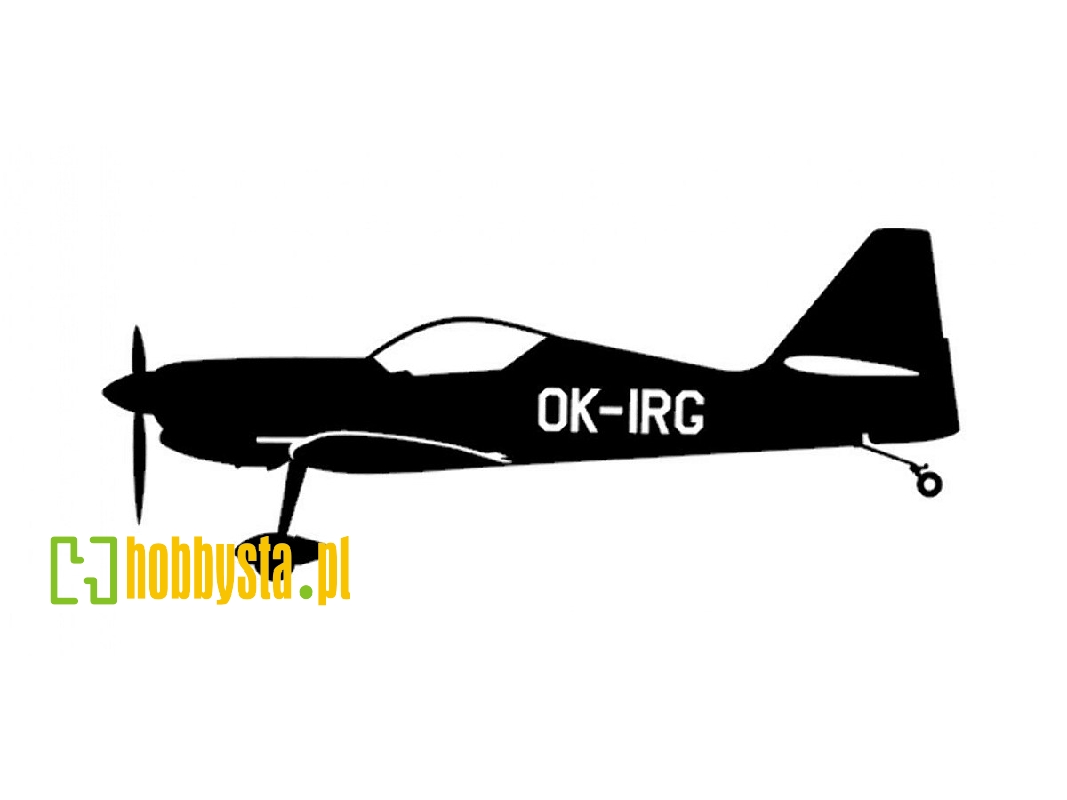 Sticker Zlin Z-50 Ok-irg (15cm Black) - zdjęcie 1 Sticker Zlin Z-50 Ok-irg (15cm Black) - zdjęcie 1