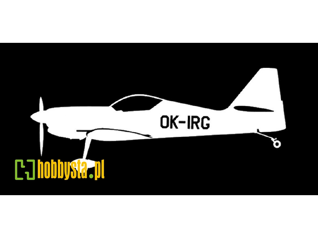 Sticker Zlin Z-50 Ok-irg (15cm White) - zdjęcie 1 Sticker Zlin Z-50 Ok-irg (15cm White) - zdjęcie 1