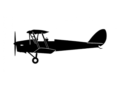 Sticker Tiger Moth (15cm Black) - zdjęcie 1