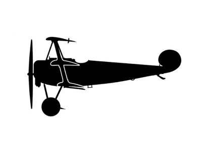 Sticker Fokker Dr.1 (15cm Black) - zdjęcie 1