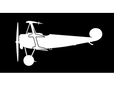 Sticker Fokker Dr.1 (15cm White) - zdjęcie 1