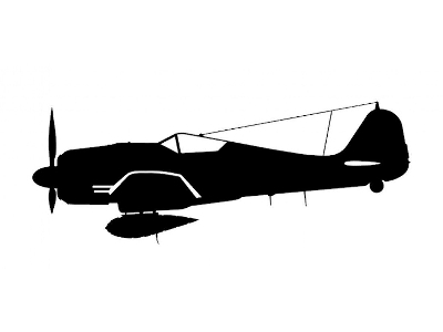 Sticker Fw 190a-8 (15cm Black) - zdjęcie 1