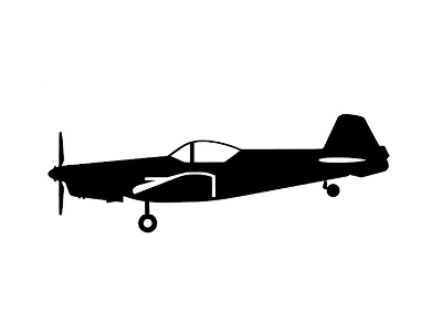 Sticker Zlin Z-526 (15cm Black) - zdjęcie 1