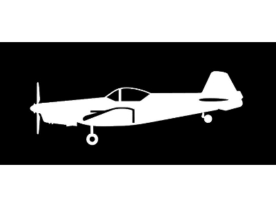 Sticker Zlin Z-526 (15cm White) - zdjęcie 1
