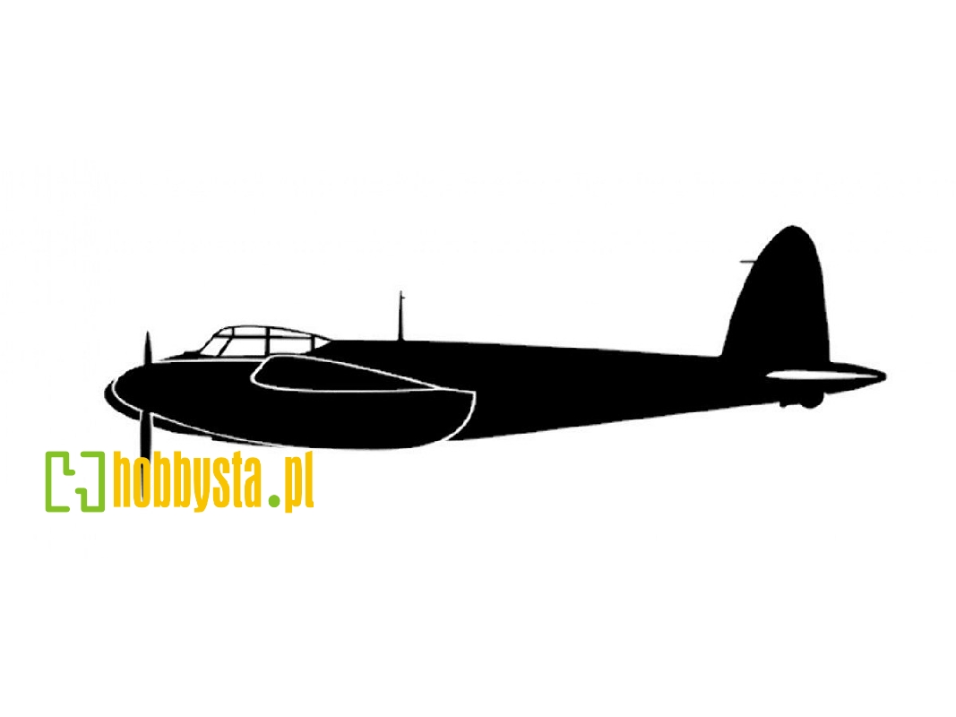 Sticker D.H.98 Mosquito (18cm Black) - zdjęcie 1 Sticker D.H.98 Mosquito (18cm Black) - zdjęcie 1