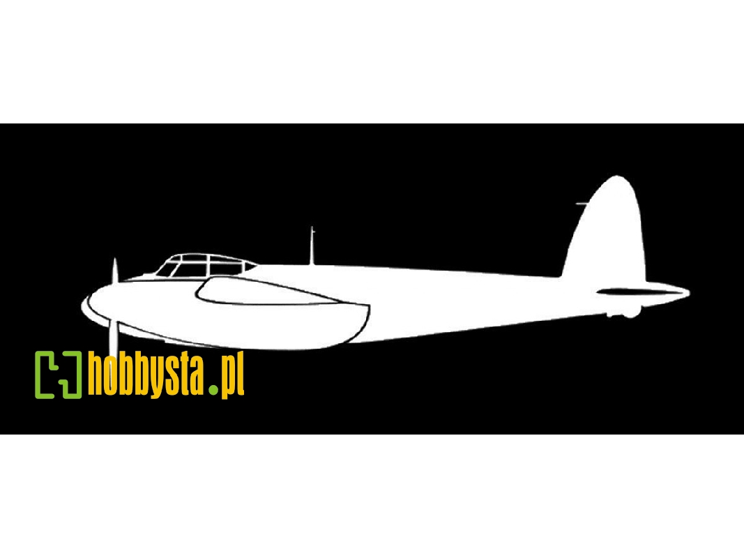 Sticker D.H.98 Mosquito (18cm White) - zdjęcie 1 Sticker D.H.98 Mosquito (18cm White) - zdjęcie 1