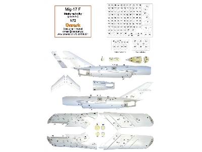 Mig-17 F - Mask For Panels (For Airfix Kits) - zdjęcie 1